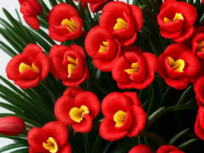 Freesia Single Red)