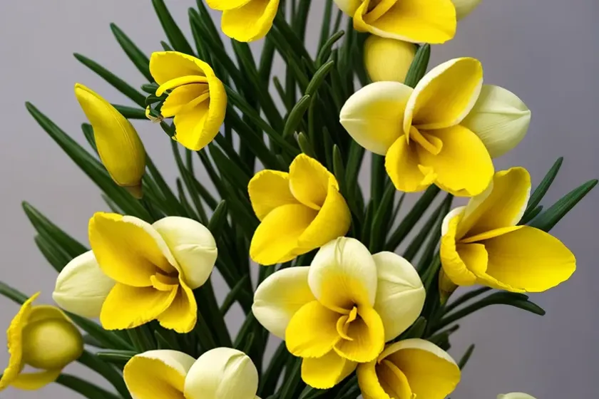 Freesia single yellow) — photo 3