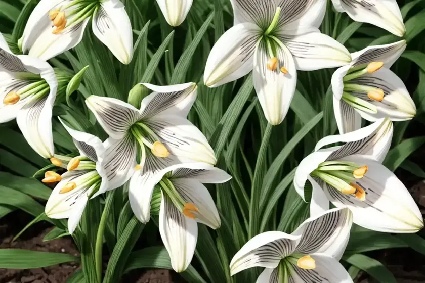 Fritillaria meleagris var. unicolor subvar. alba (checkered lily) — photo 2