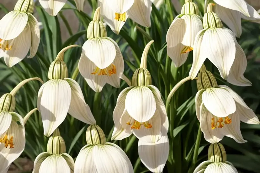 Fritillaria persica ‘ivory bells’ (persian lily) — photo 3