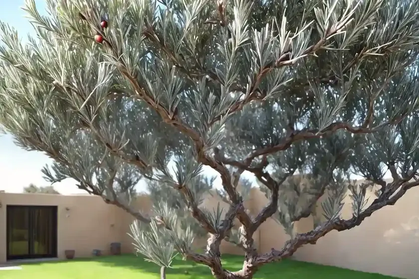 Fruitless olive tree (olea europaea ‘wilsonii’) — photo 2