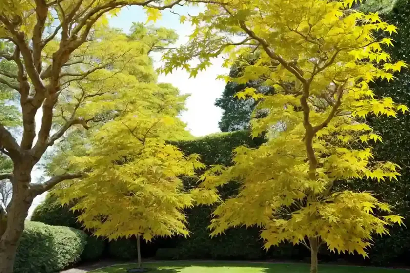 Full moon maple (acer shirasawanum ‘aureum’) — photo 3
