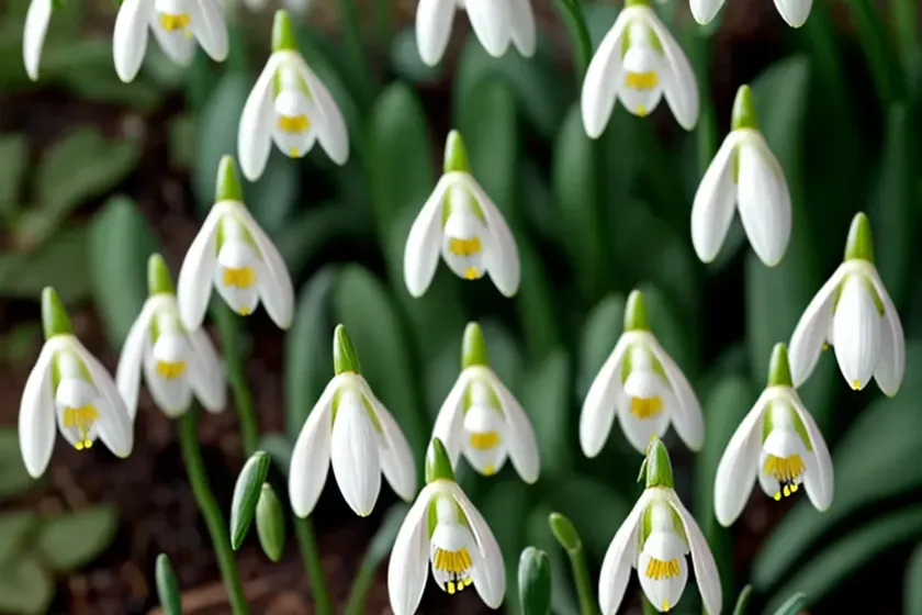 Galanthus ‘atkinsii’ (snowdrop)