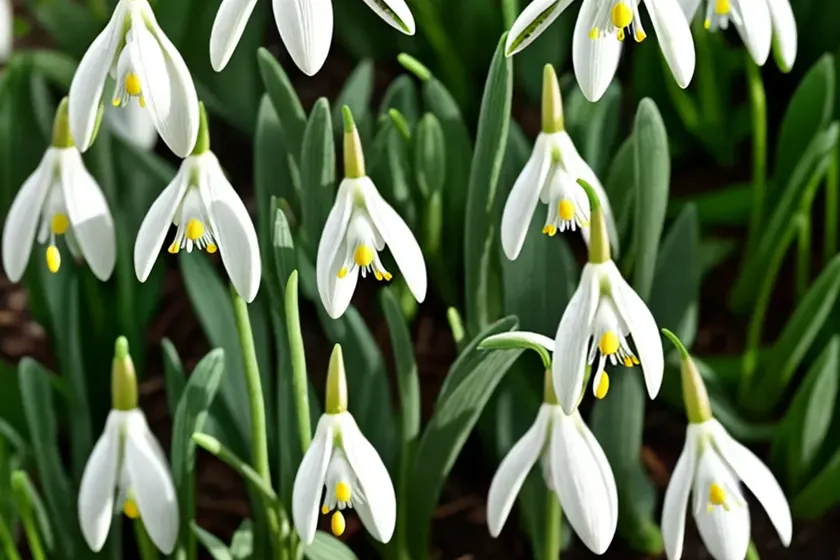 Galanthus elwesii (greater snowdrop) — photo 2