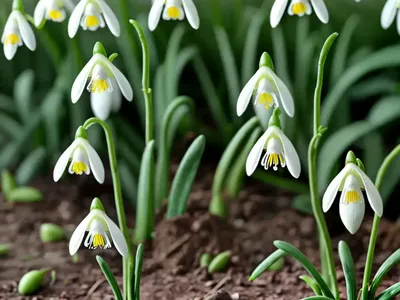 Galanthus Elwesii Var. Monostictus (Greater Snowdrop)