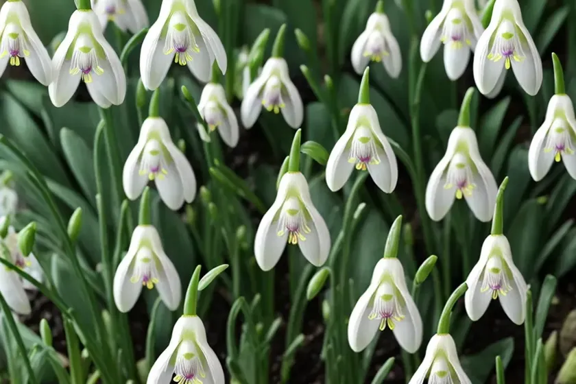Galanthus nivalis f. pleniflorus ‘flore pleno’ (double snowdrop) — photo 2