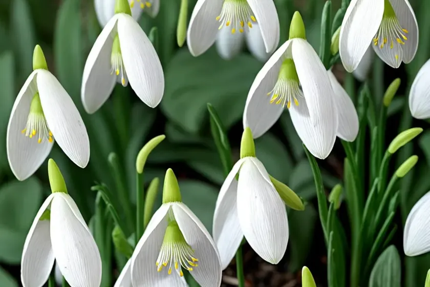 Galanthus nivalis f. pleniflorus ‘flore pleno’ (double snowdrop) — photo 3