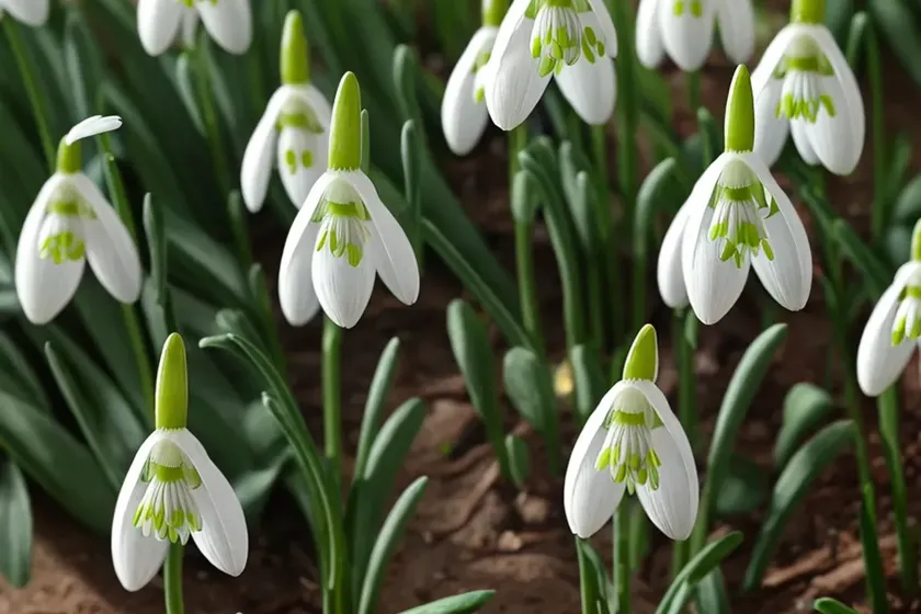 Galanthus nivalis sandersii group (snowdrop) — photo 3