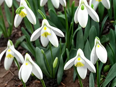Galanthus Nivalis Sandersii Group (Snowdrop)