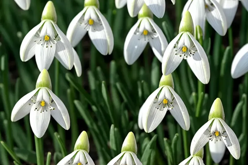 Galanthus nivalis (snowdrop) — photo 2
