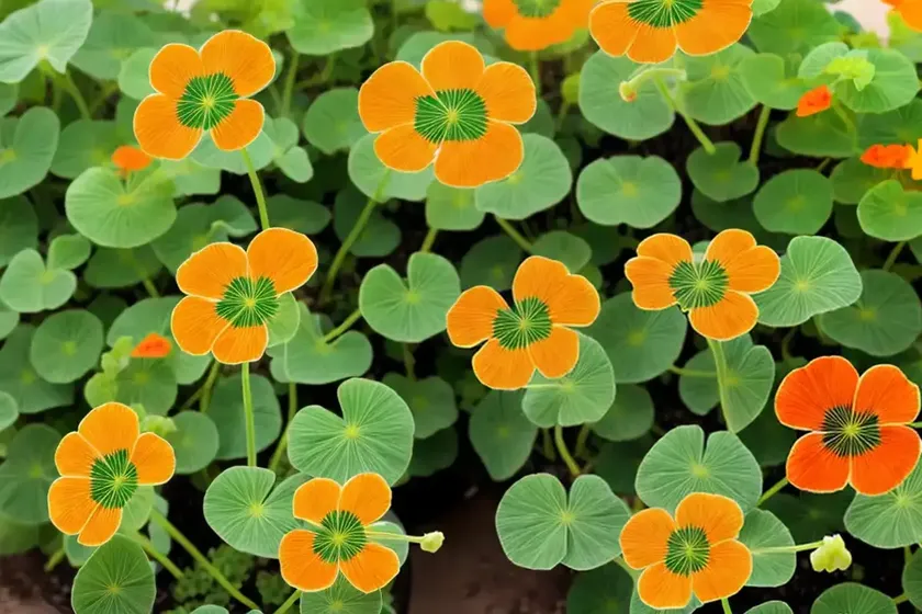 Garden nasturtium (tropaeolum majus) — photo 2