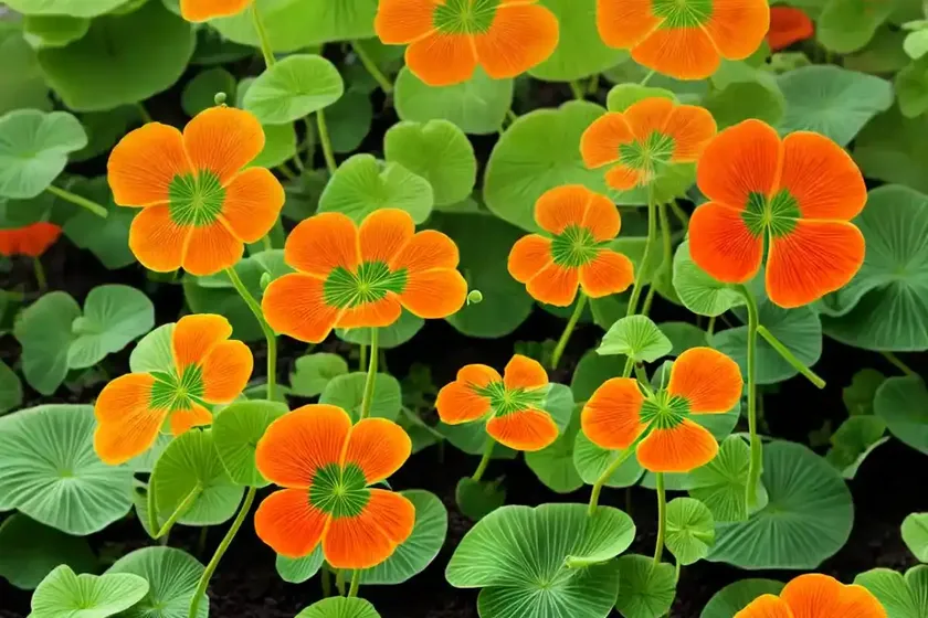 Garden nasturtium (tropaeolum majus) — photo 3