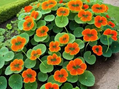 Garden Nasturtium (Tropaeolum Majus)