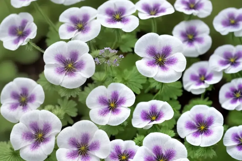 Geranium clarkei ‘kashmir white’ (cranesbill) — photo 3