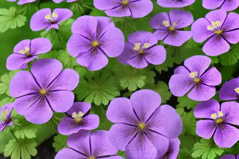 Geranium x magnificum (purple cranesbill) — photo 2