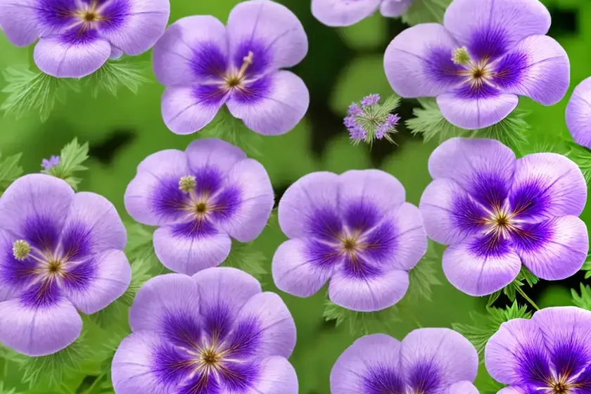 Geranium x magnificum (purple cranesbill) — photo 3
