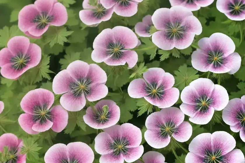 Geranium x oxonianum ‘miss heidi’ (cranesbill)