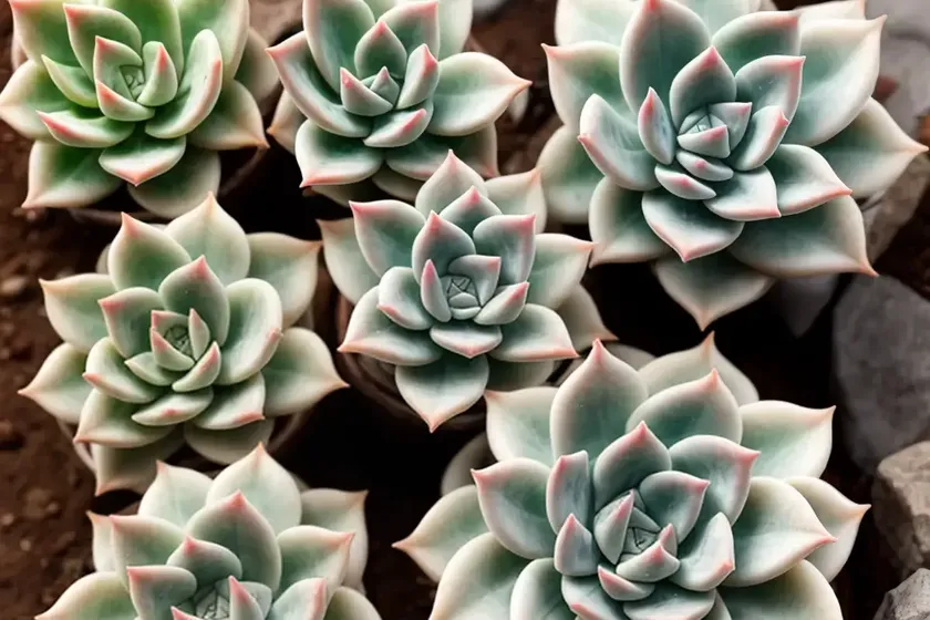 Ghost echeveria (echeveria lilacina) — photo 3