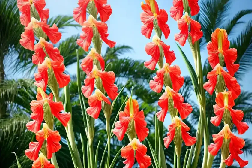 Gladiolus italicus (field gladiolus)