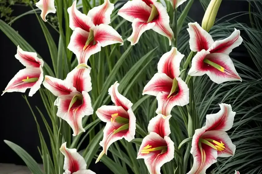 Gladiolus ‘mirella’ (sword-lily)