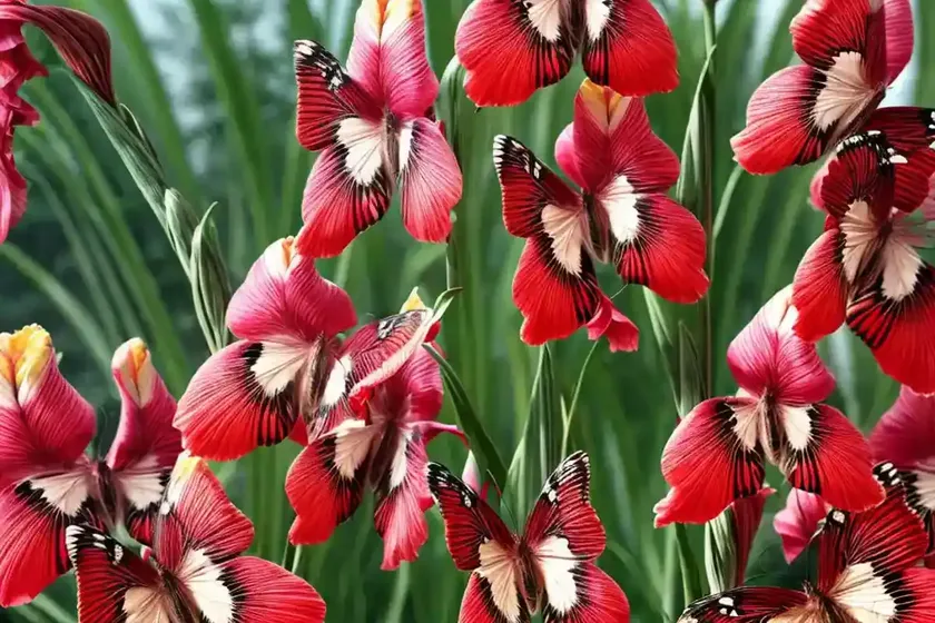 Gladiolus papilio ‘ruby’ (butterfly gladiolus) — photo 2