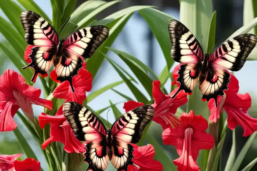 Gladiolus papilio ‘ruby’ (butterfly gladiolus) — photo 3