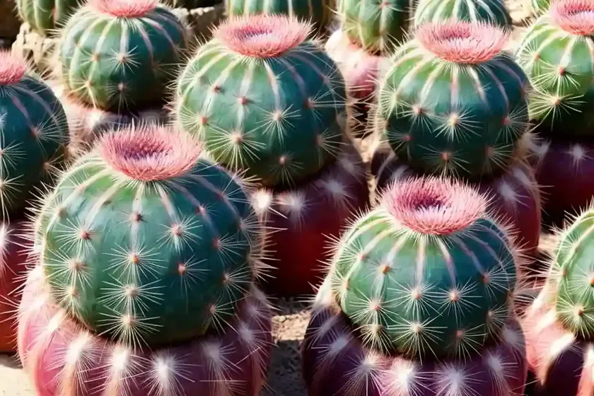 Glaucous barrel cactus (ferocactus glaucescens) — photo 2