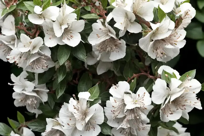 Glossy abelia (abelia x grandiflora ‘panache’ silver anniversary) — photo 2