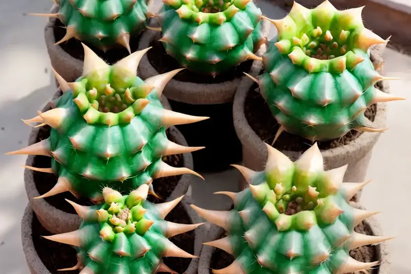 Goat’s horn cactus (astrophytum capricorne) — photo 2