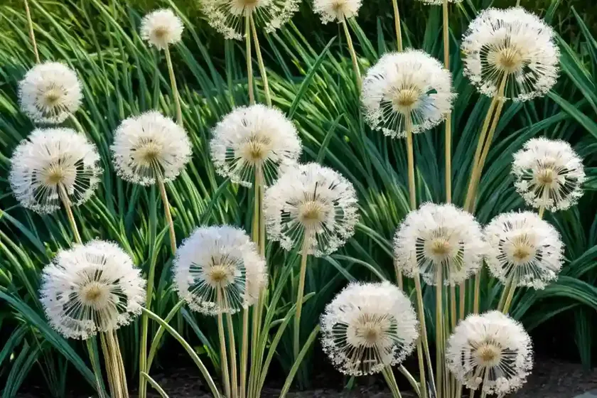 Golden garlic (allium moly) — photo 2