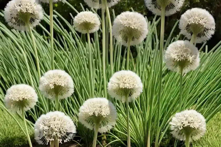 Golden garlic (allium moly) — photo 3