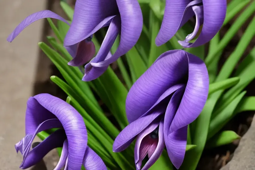 Graceful violet-blue masdevallia (masdevallia ionocharis) — photo 3