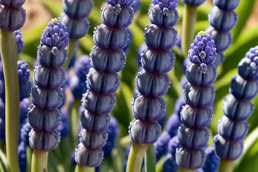 Grape hyacinth (muscari latifolium) — photo 3