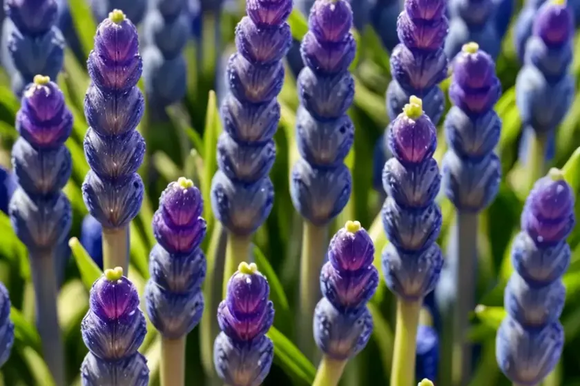 Grape hyacinth (muscari latifolium)