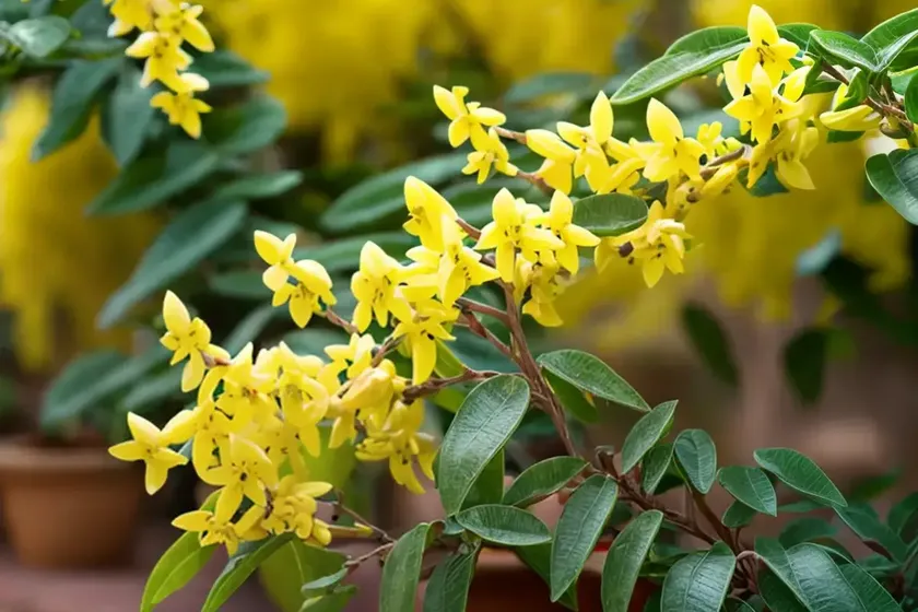 Greenstem forsythia (forsythia viridissima) — photo 3