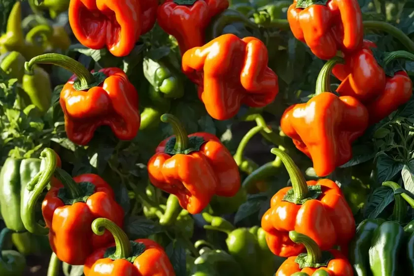 Habanero chili (capsicum annuuum ‘habanero’)