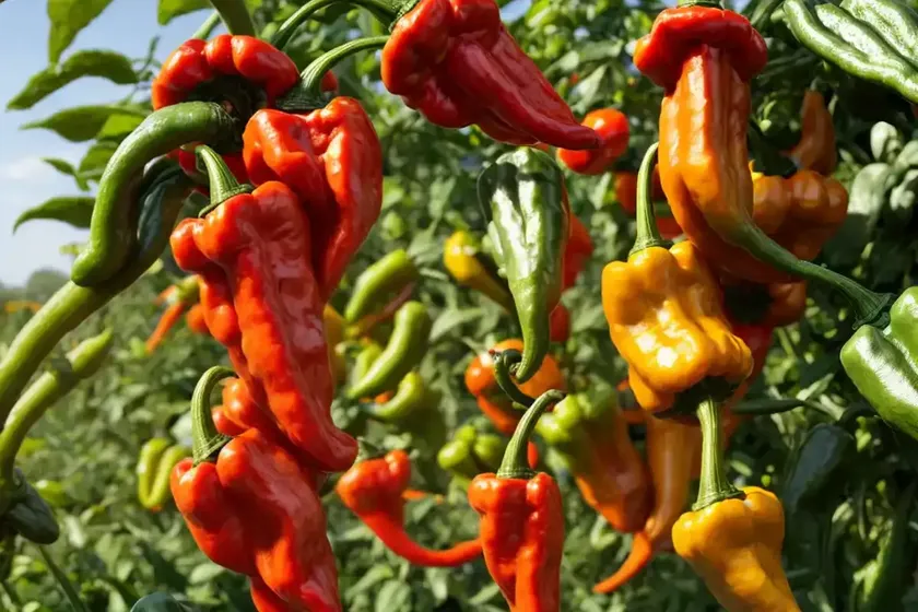 Habanero type pepper (capsicum chinense)