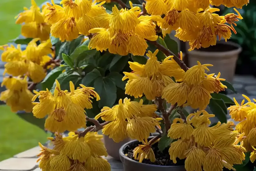 Hamamelis x intermedia ‘harry’ (witch hazel) — photo 2