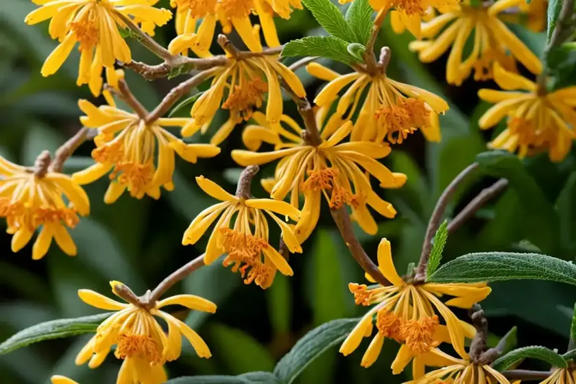 Hamamelis x intermedia ‘jelena’ (witch hazel) — photo 2