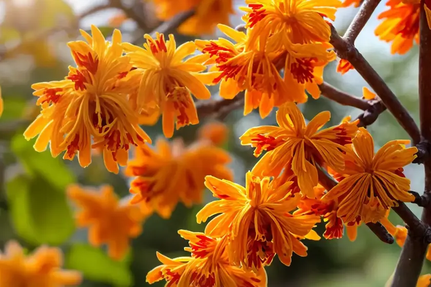 Hamamelis x intermedia ‘orange peel’ (witch hazel) — photo 2