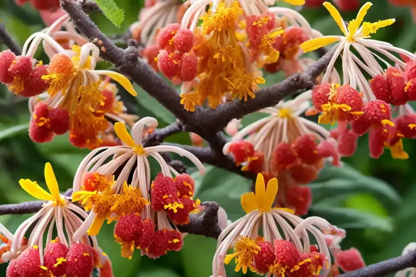 Hamamelis x intermedia ‘strawberries and cream’ (witch hazel) — photo 3