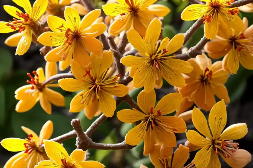 Hamamelis x intermedia ‘sunburst’ (witch hazel) — photo 3