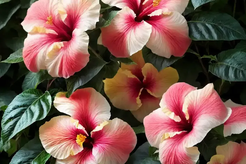 Hardy hibiscus (hibiscus ‘lester riegel’) — photo 2