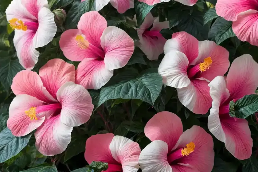 Hardy hibiscus (hibiscus moscheutos ‘balhiblu’ luna blush) — photo 2