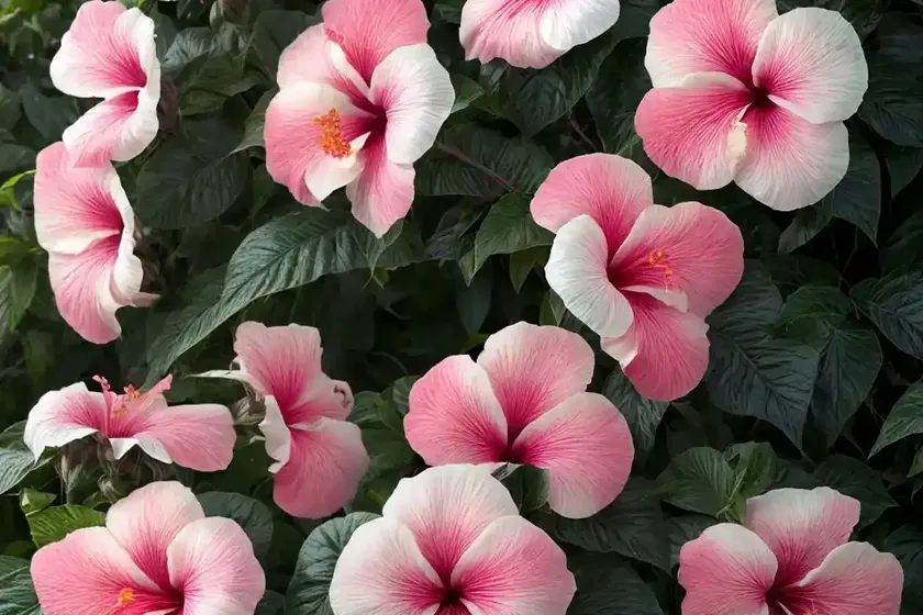 Hardy hibiscus (hibiscus moscheutos ‘balhiblu’ luna blush) — photo 3