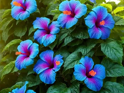Hardy Hibiscus (Hibiscus Moscheutos SUMMER SPICE BLEU BRULEE)