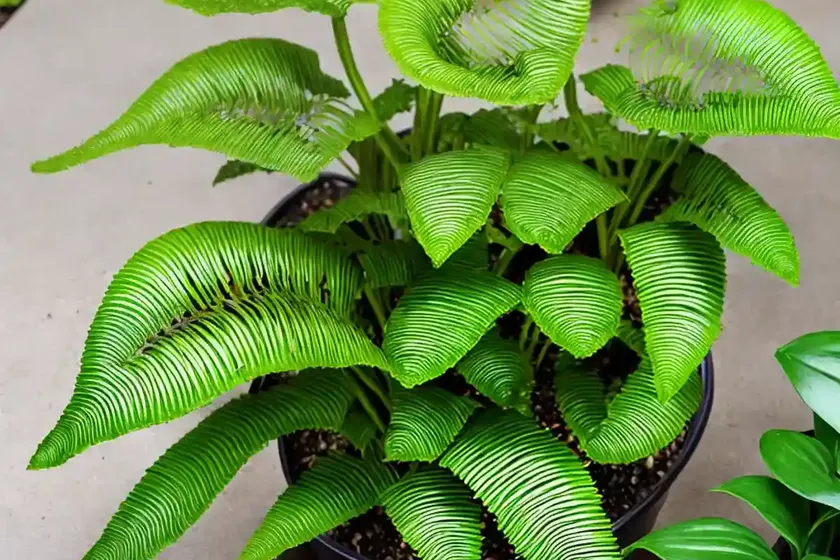 Hart’s tongue fern (asplenium scolopendrium (undulatum group) — photo 2