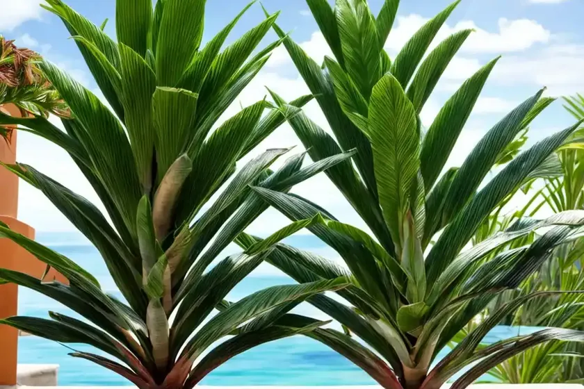 Hawaiian ti plant (cordyline fruticosa glauca)