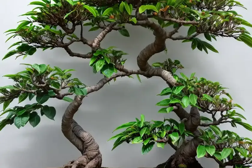 Hawaiian umbrella tree bonsai (schefflera arboricola)