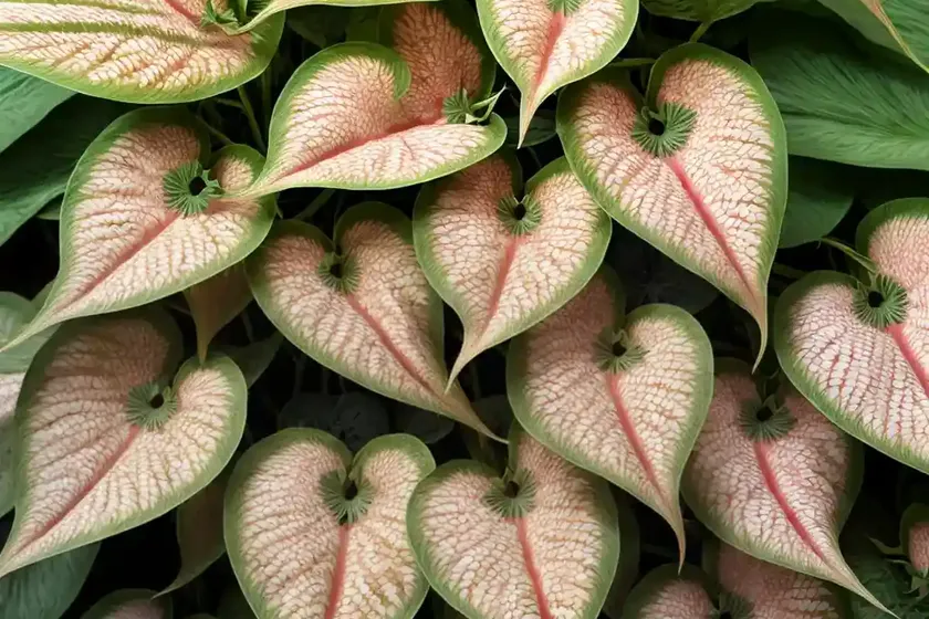 Heart of jesus (caladium hortulanum) — photo 2